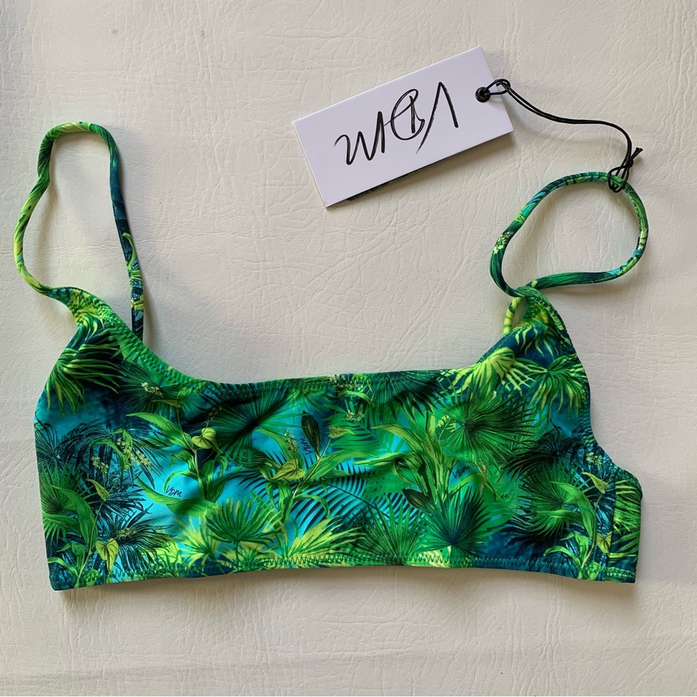 VDM Sienna Bikini Top Green Tropical S - Picture 2 of 10